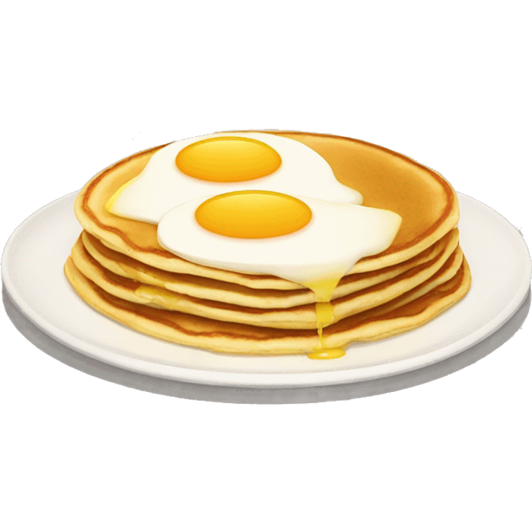 eeggs on some delicious pancakes. emoji