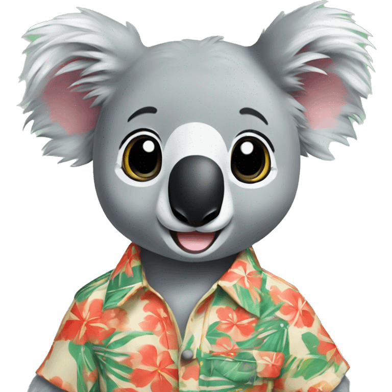 Koala wearing Hawaiian shirt ￼ emoji