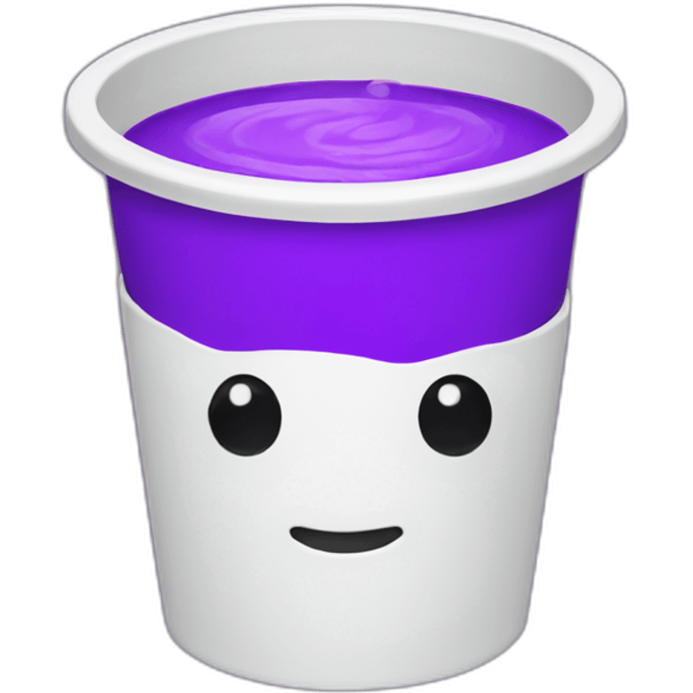 White Double cup of purple drink emoji