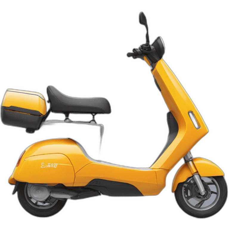 Electric scooter with color code 311c emoji