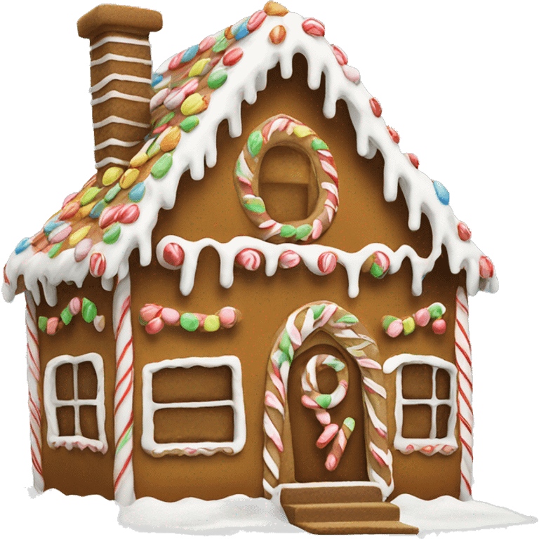 gingerbread house emoji