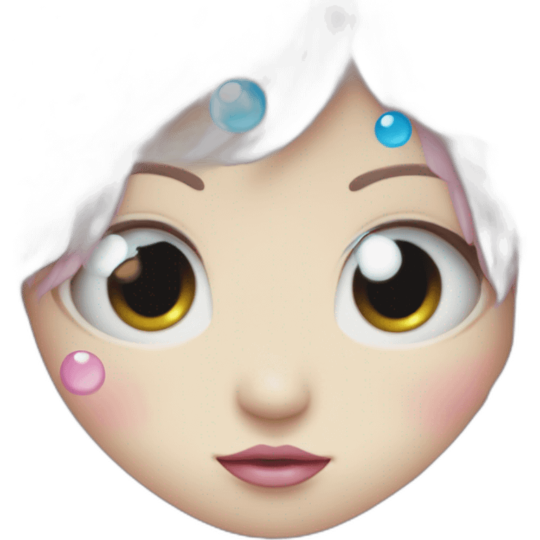 angel glowing tears eyes by Takashi Murakami style emoji