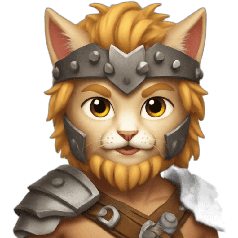 kitten barbarian emoji