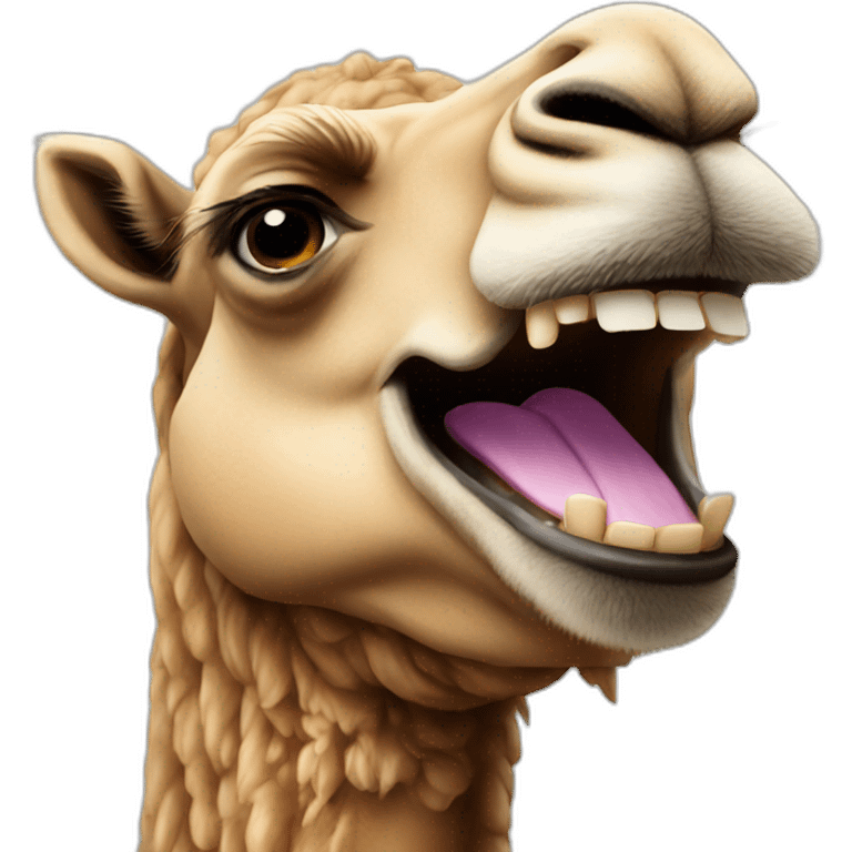 camel laughing emoji