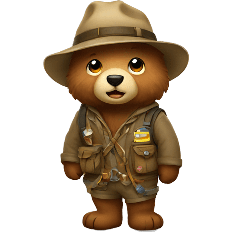 Explorer bear emoji