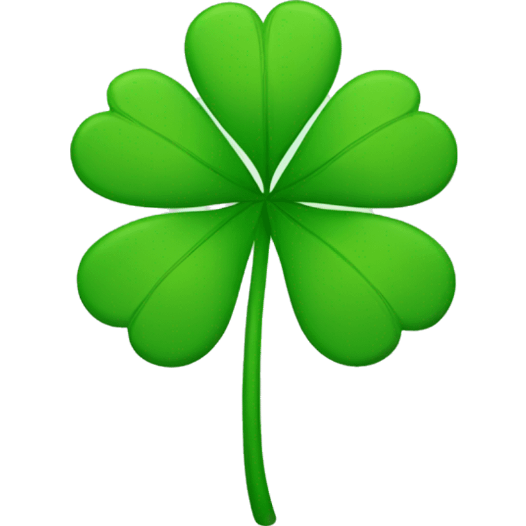 clover with 4 leaves emoji