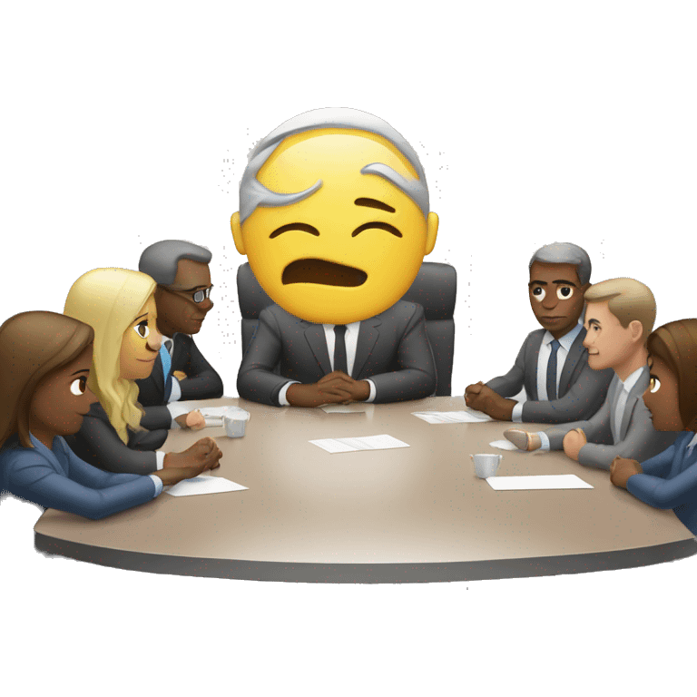 Meeting with public relations  emoji