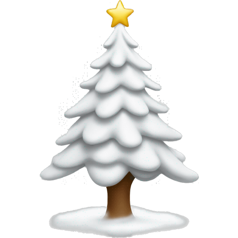 white christmas tree emoji