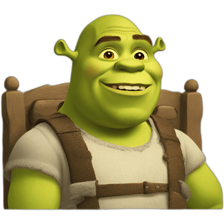 Shrek qui lit emoji