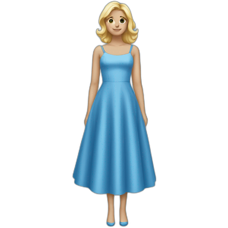 BLUE DRESS  emoji