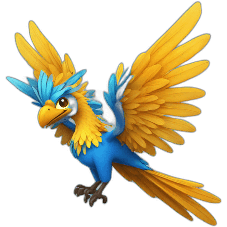 Fenix azul feliz emoji