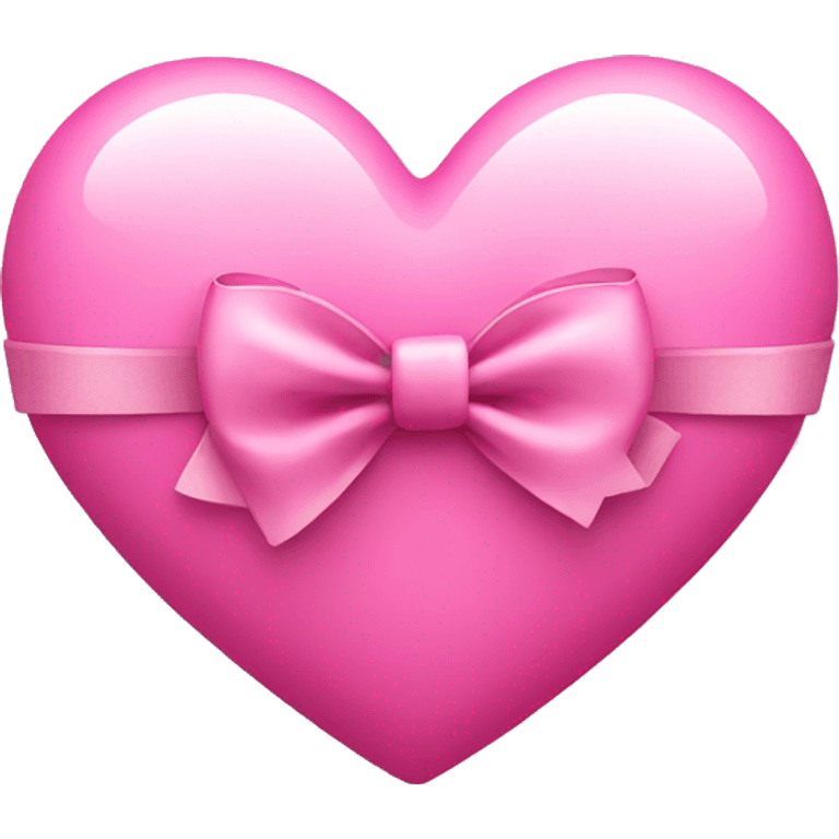 pink heart with a bow emoji