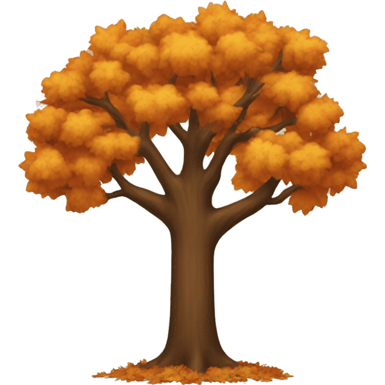 Autumn tree emoji