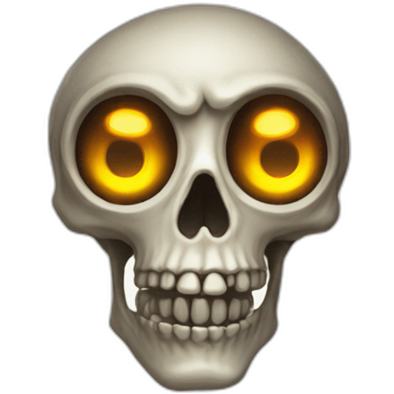 skeleton glowing eye emoji