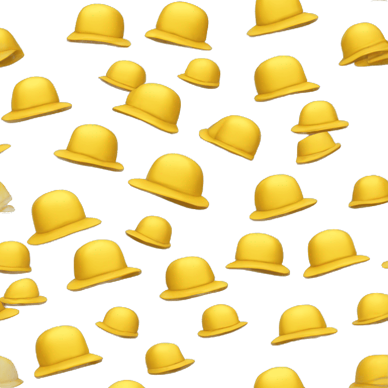 yellow bob hat object emoji