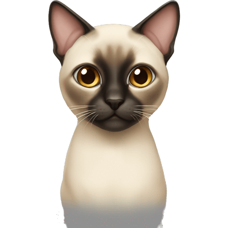 Siamese cat with lop ears emoji