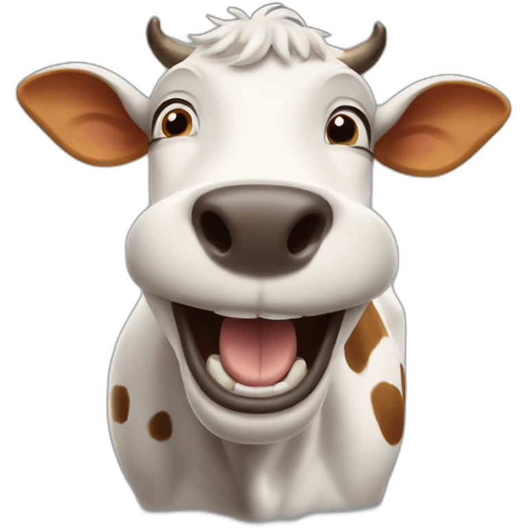 excited cow emoji