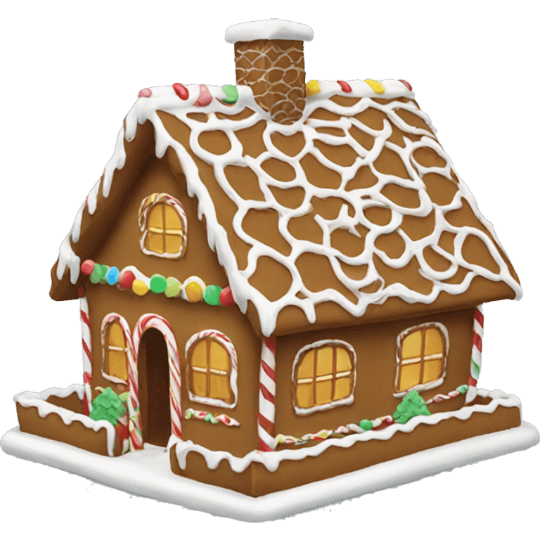 gingerbread house emoji