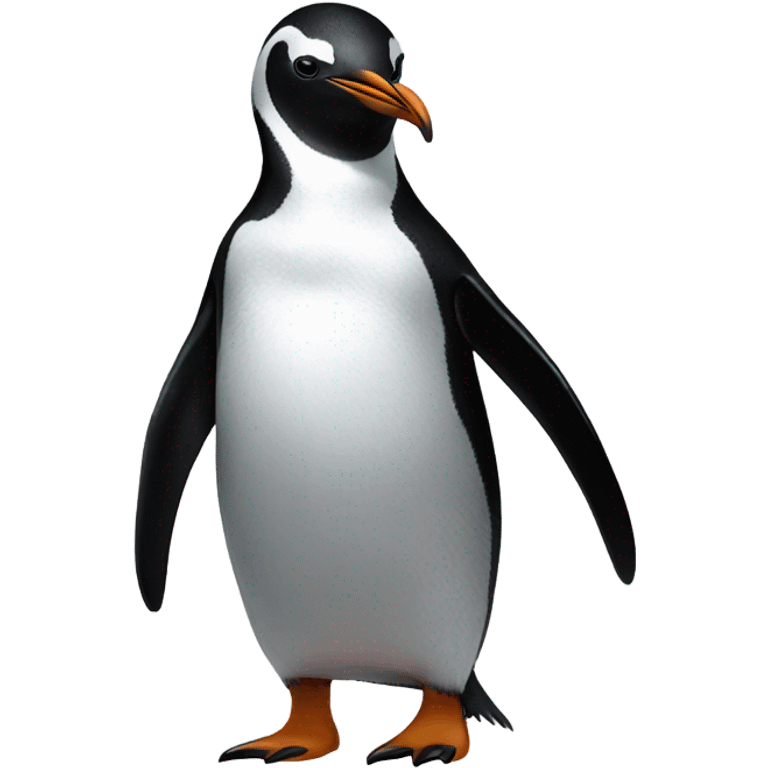 Put kelly human face on a penguin body emoji