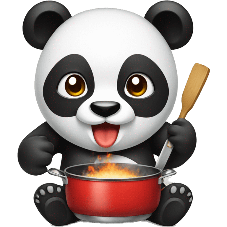 panda is cooking emoji