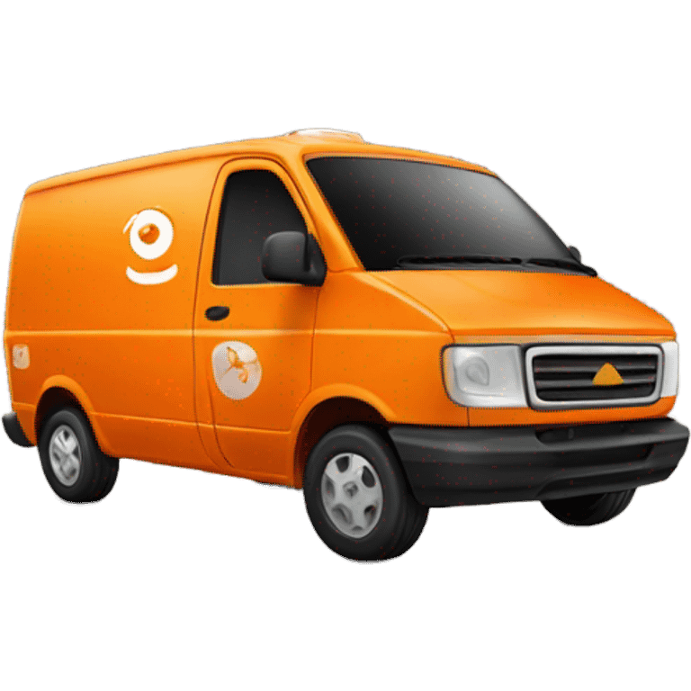 ORANGE delivery CAR emoji