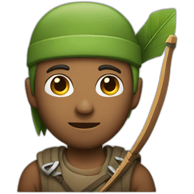 man with an arrow on his head emoji