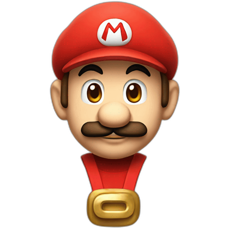 Super mario with RED hat emoji