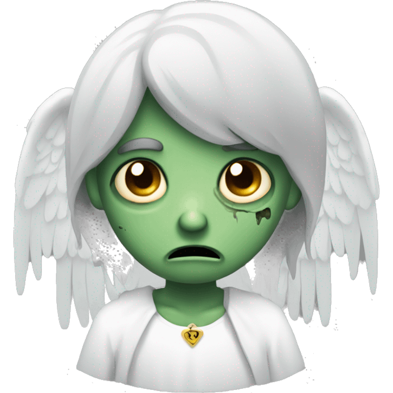 Sad Zombie Angel emoji