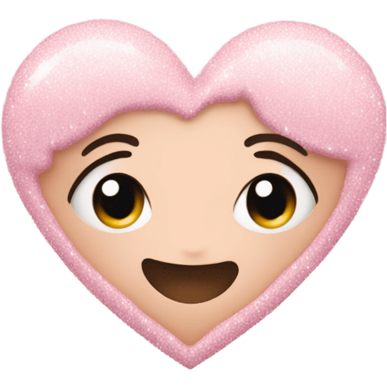 pastel pink sparkly heart emoji