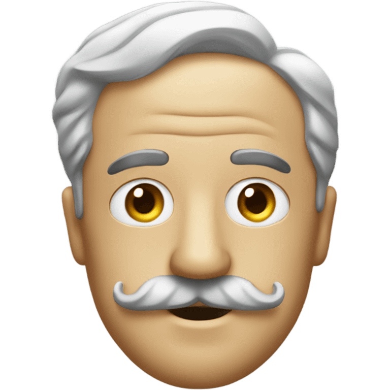 Man with charlie chaplin mustache emoji