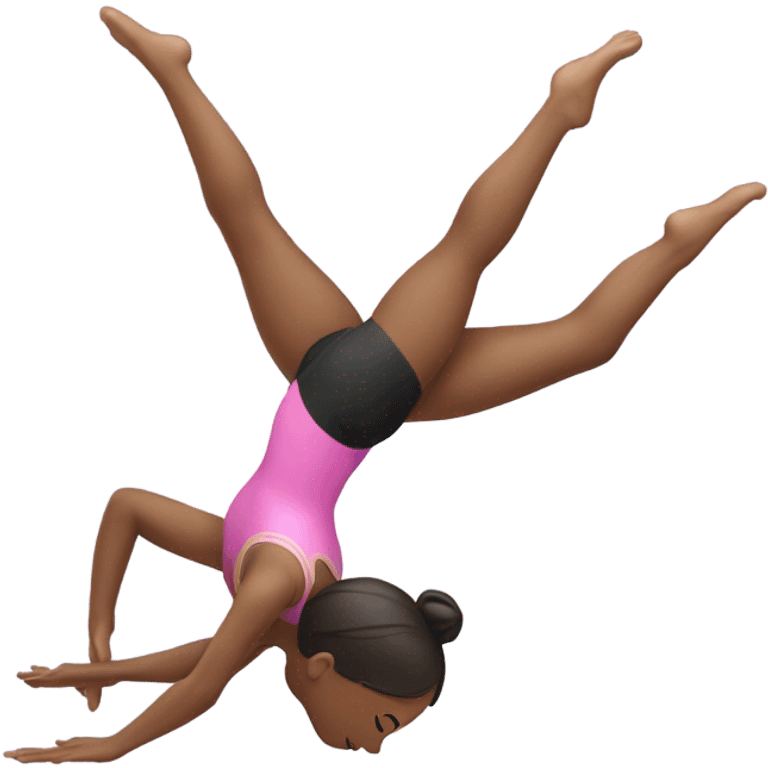 Girl doing gimnastic  emoji