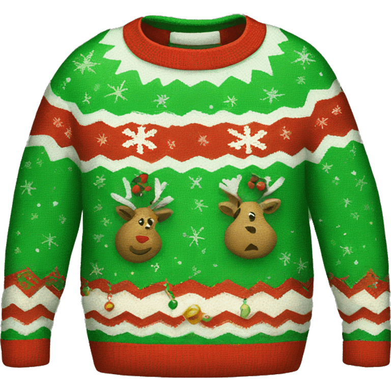 ugly christmas sweater emoji