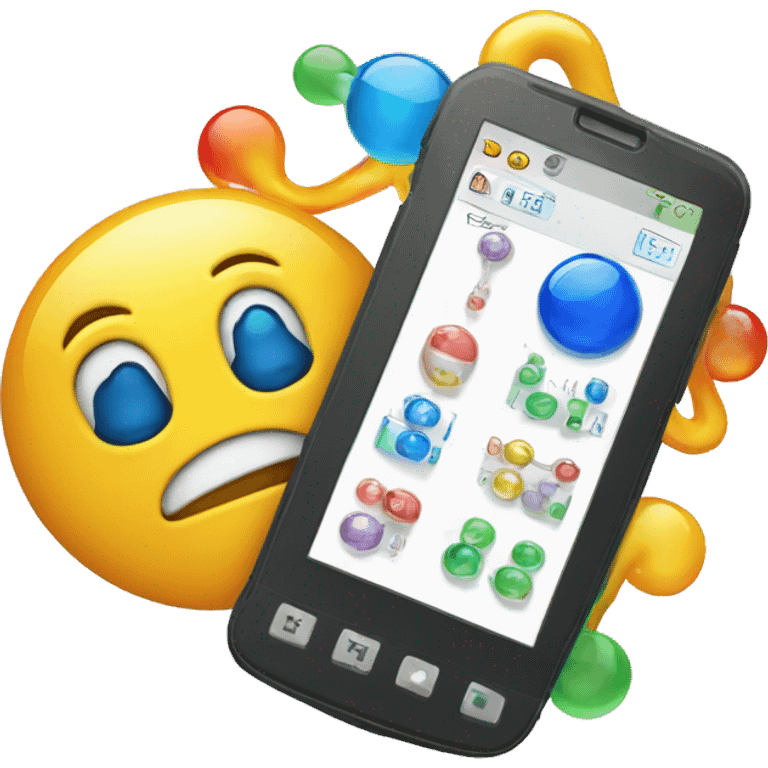 chemical elements and Mobil telephone emoji