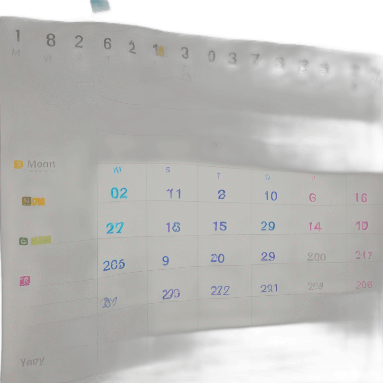 Calendar with highlights emoji