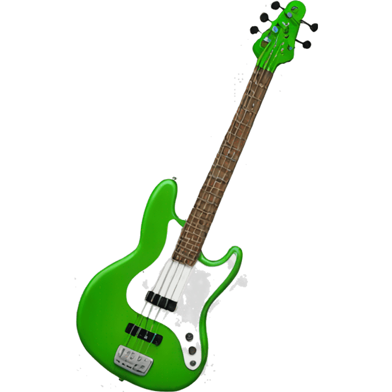 green bass guitar emoji