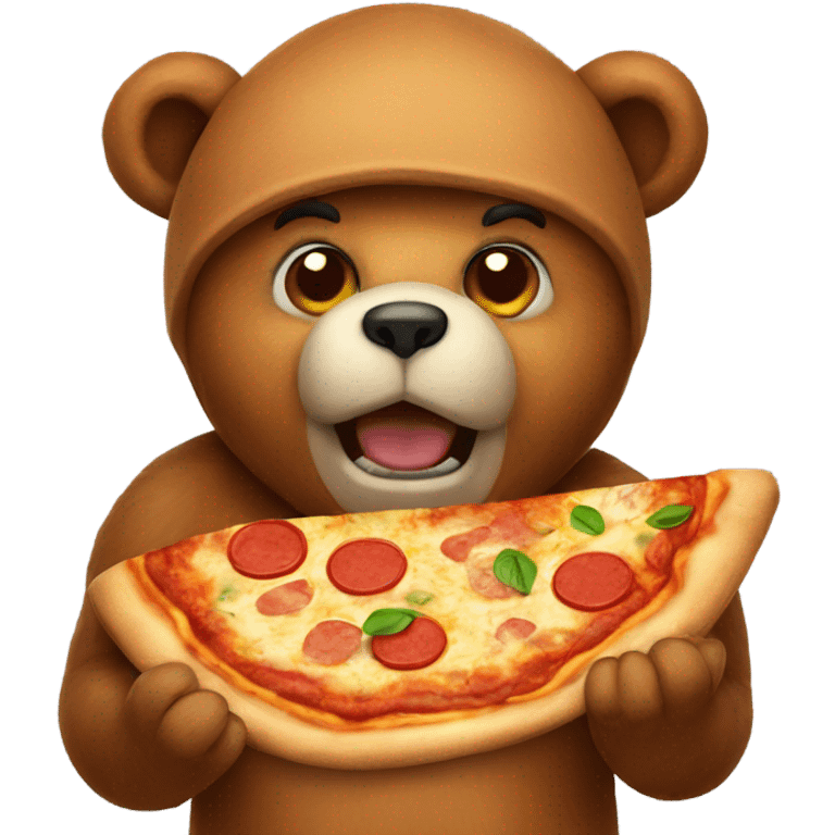 Pizza bear emoji