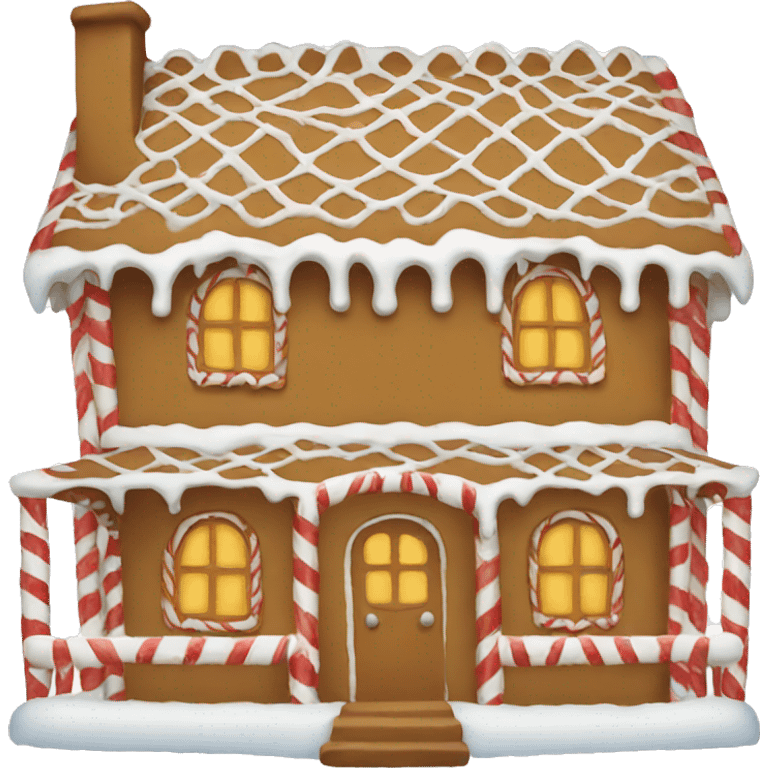 gingerbread house emoji