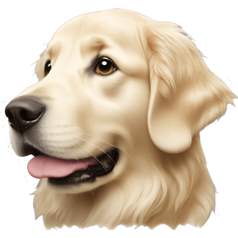 English cream golden retriever  emoji