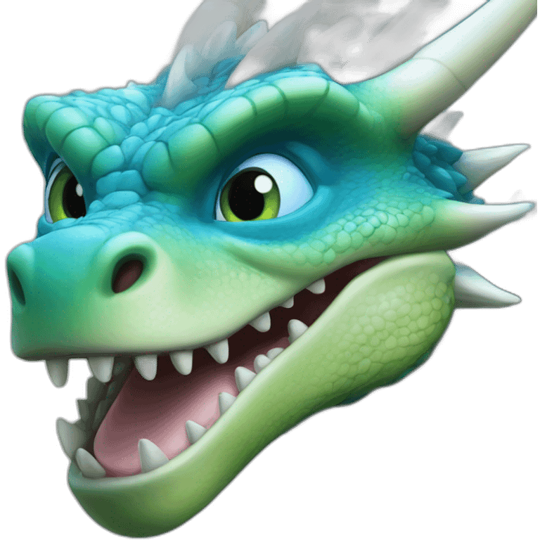 blue eyed dragon emoji