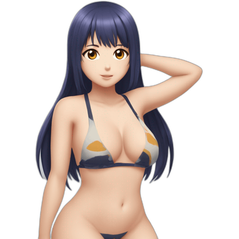 hinata hyuga full body pawg tiny swimsuit back focus emoji