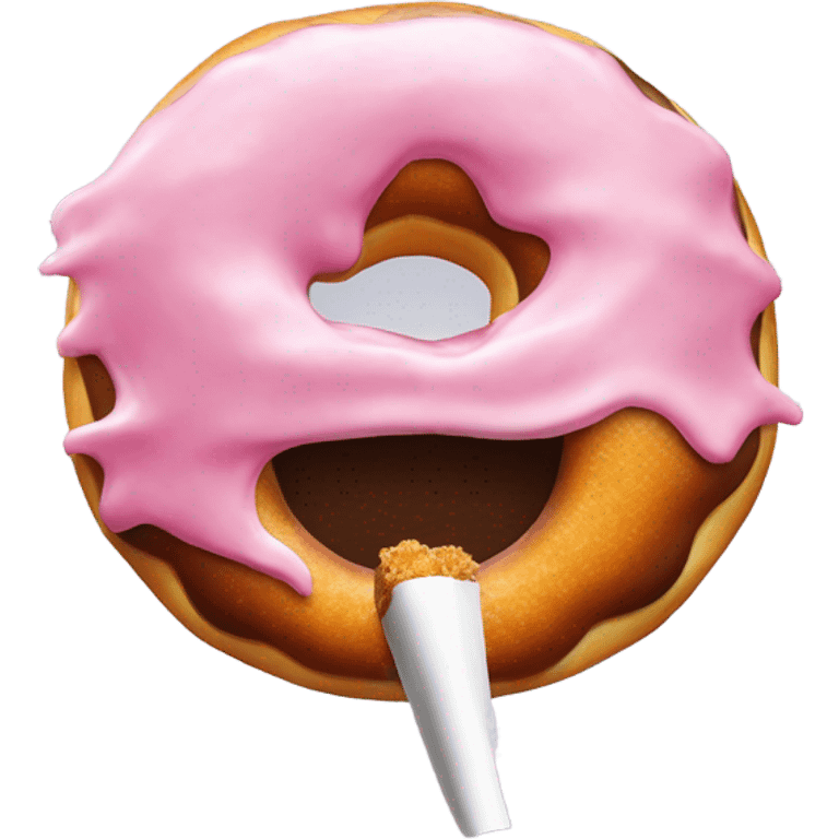 Doughnut smoking a cigarette  emoji