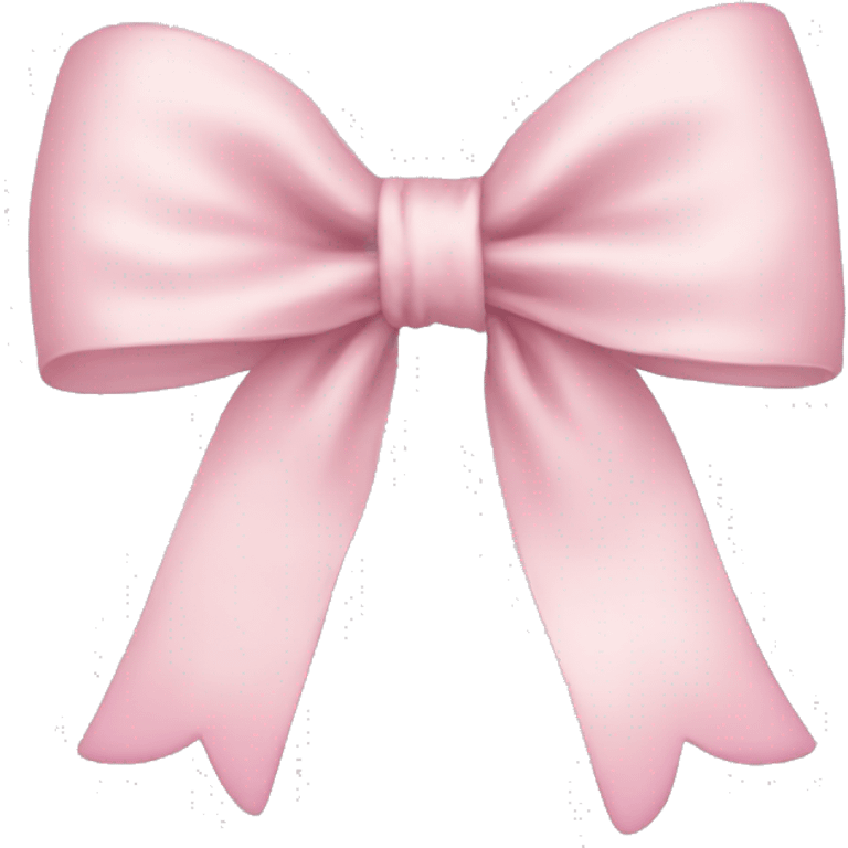 Pale pink bow emoji