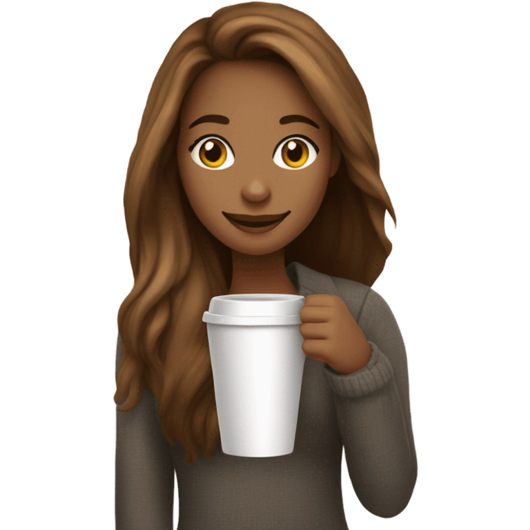 Coffe girl  emoji