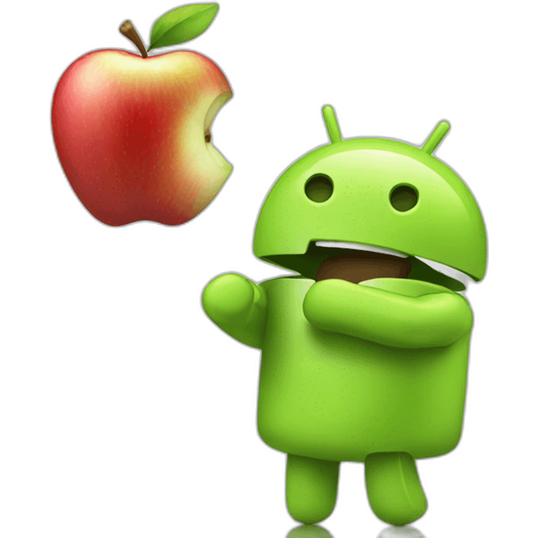 android smashes apple emoji