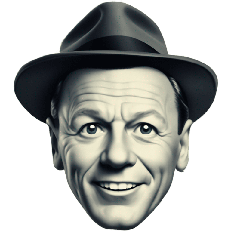 1960s sinatra with dollarsigns for eyeballs emoji