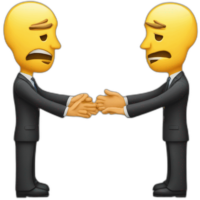 HR-manager Shows disagreement with the hands of the cross emoji