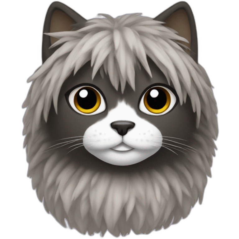 cat black face rag doll emoji