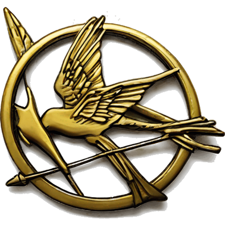 Hunger games mockingjay pin  emoji