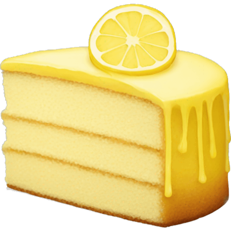 Lemon cake emoji