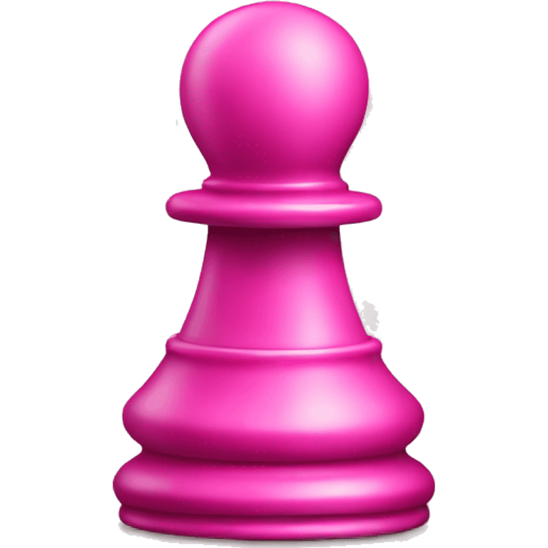 A pink chess pawn emoji